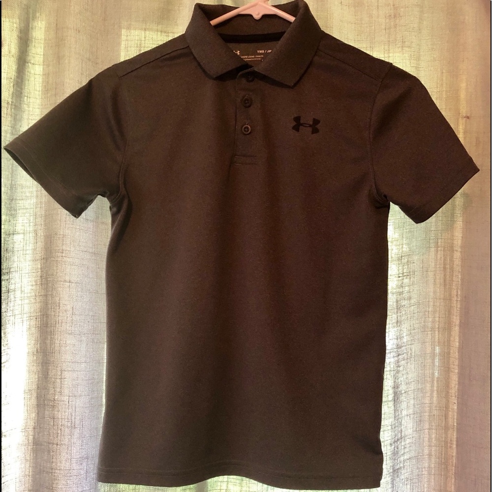 Boys Under Armour Performance Polo Shirt Med